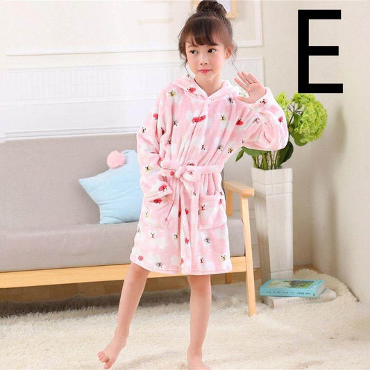 Children's Bathrobe-Thickened Flannel - Classy Collective