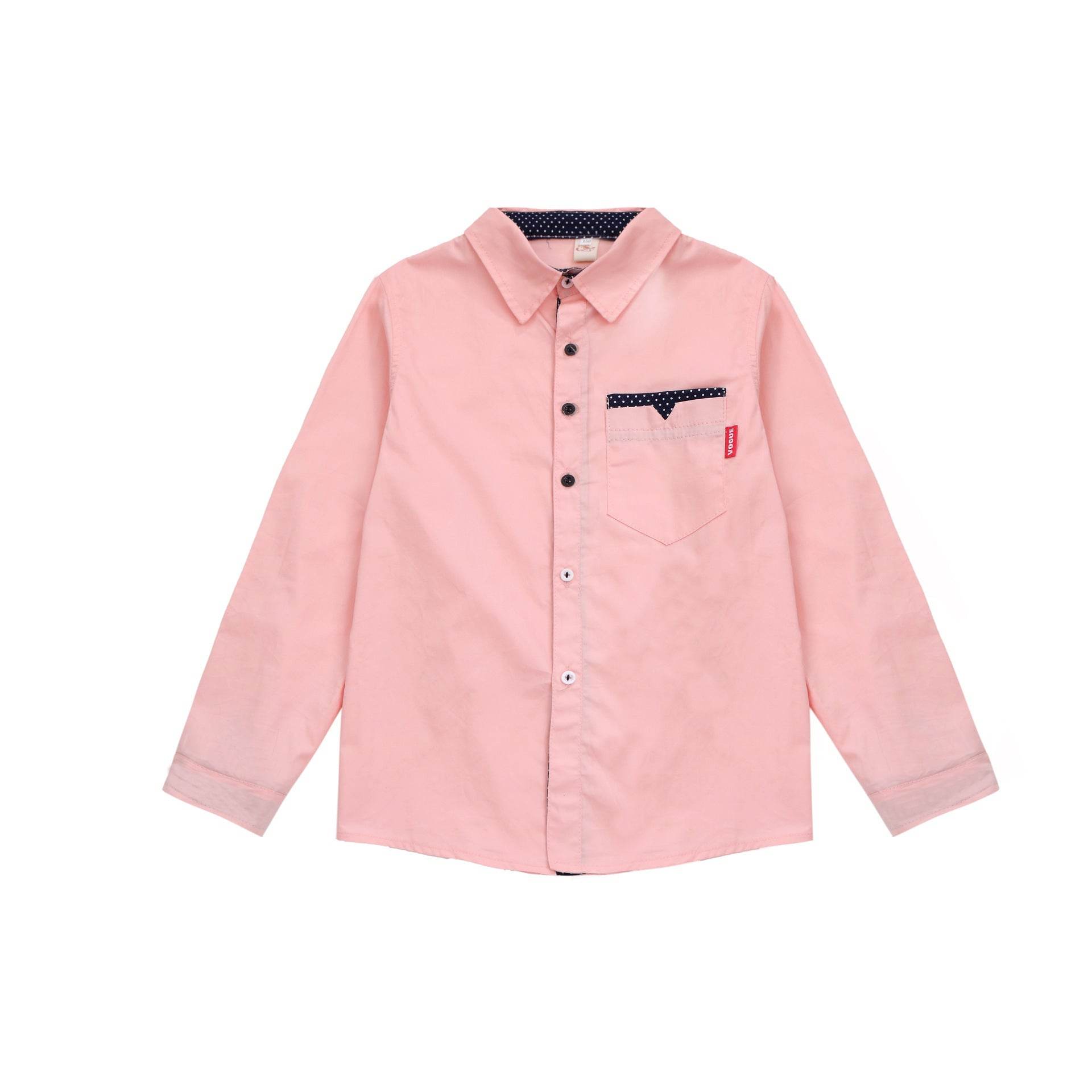 Student Spring And Autumn Trendy Fan Lapel Polka Dot Shirt - Classy Collective