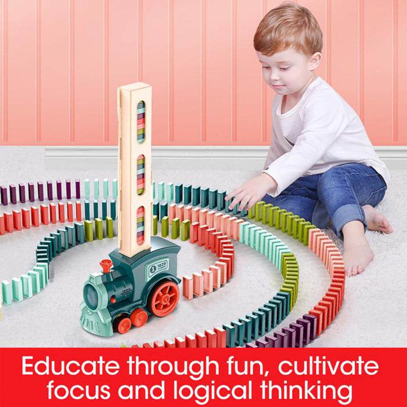Domino Train Toys Car Puzzle Automatic Release - Classy Collective